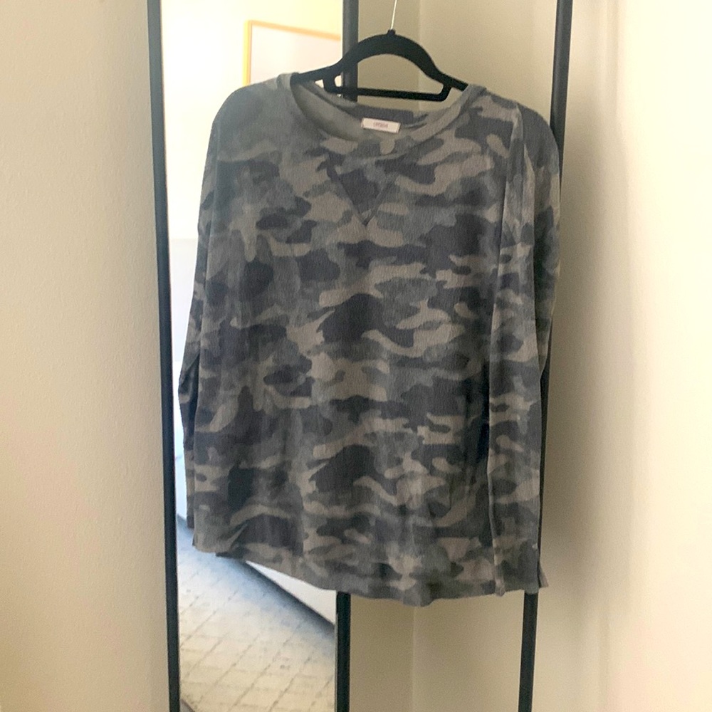 Camo long sleeve shirt
